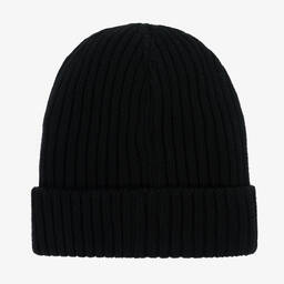 BOSS-Черная хлопковая шапка-бини | Childrensalon Outlet