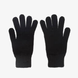 BOSS-Черные вязаные перчатки для мальчиков | Childrensalon Outlet