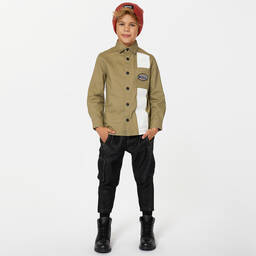 BOSS-Черные кожаные ботинки | Childrensalon Outlet