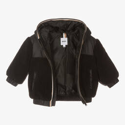 بوس-جاكيت بسحّاب أطفال ولادي لون أسود | Childrensalon Outlet