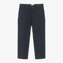 بوس-بنطلون تشينو قطن تويل لون كحلي للأولاد | Childrensalon Outlet