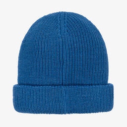 بوس-قبعة بيني مزيج صوف محبوك لون أزرق للأولاد | Childrensalon Outlet