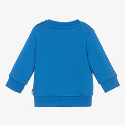 بوس-سويتشيرت أطفال ولادي قطن جيرسي لون أزرق | Childrensalon Outlet