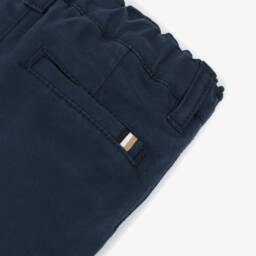 BOSS-بنطلون تشينو أطفال ولادي قطن لون كحلي | Childrensalon Outlet