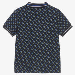 بوس-توب بولو أطفال ولادي قطن بيكيه لون كحلي | Childrensalon Outlet