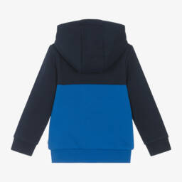 BOSS-Синий хлопковый топ колорблок на молнии для мальчиков | Childrensalon Outlet