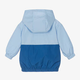 BOSS-Boys Blue Windbreaker Jacket | Childrensalon Outlet