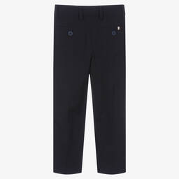 بوس-بنطلون بِدلة مزيج صوف لون أزرق داكن للأولاد | Childrensalon Outlet