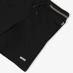 BOSS-شورت جيرسي كلاسيكي أسود للأولاد | Childrensalon Outlet
