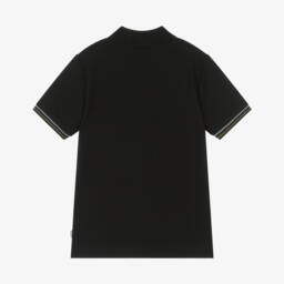 BOSS-Boys Classic Black Pique Polo | Childrensalon Outlet