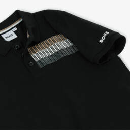 BOSS-Boys Classic Black Polo Top | Childrensalon Outlet