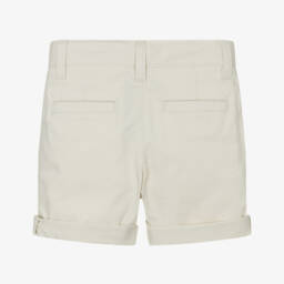 BOSS-Boys Classic Ivory Twill Shorts | Childrensalon Outlet