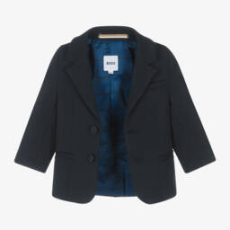 BOSS-Синий костюм из миланского джерси для мальчиков | Childrensalon Outlet