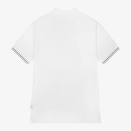 BOSS-Boys Classic White Polo Tee | Childrensalon Outlet
