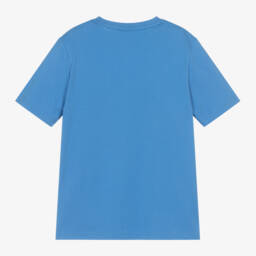 BOSS-Футболка из хлопка с логотипом для мальчиков синяя | Childrensalon Outlet