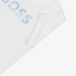 BOSS-Boys Cotton Blue & White Ensemble | Childrensalon Outlet