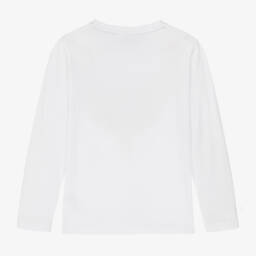 BOSS-Белый хлопковый топ Original 1977 для мальчиков | Childrensalon Outlet