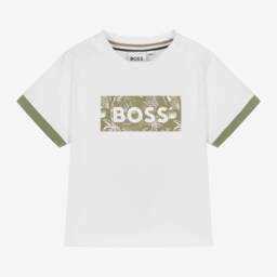 BOSS-Boys Crisp Cotton Tee | Childrensalon Outlet