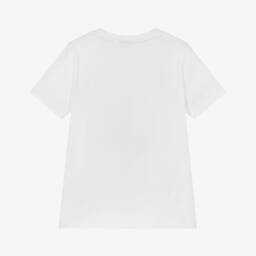 BOSS-Хлопковая футболка для мальчиков белая | Childrensalon Outlet