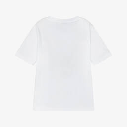 BOSS-Boys Crisp White Cotton Tee | Childrensalon Outlet