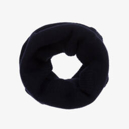 BOSS-Boys Dark Blue Knit Snood | Childrensalon Outlet