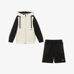 BOSS-Boys Dual-Tone Cotton Outfit Set | Childrensalon Outlet