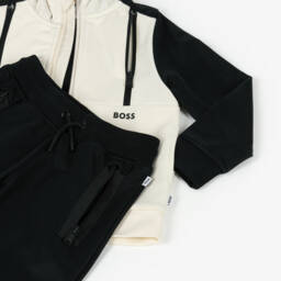 BOSS-Boys Dual-Tone Cotton Outfit Set | Childrensalon Outlet