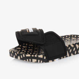 BOSS-Boys Dual-Tone Logo Slip-Ons | Childrensalon Outlet