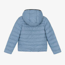 BOSS-Сине-черная двусторонняя куртка-пуховик для мальчиков | Childrensalon Outlet