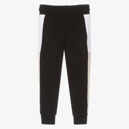 BOSS-Элегантные черные джоггеры для мальчиков | Childrensalon Outlet