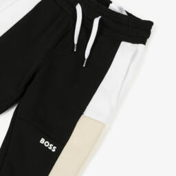 BOSS-Элегантные черные джоггеры для мальчиков | Childrensalon Outlet