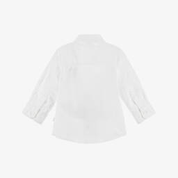 BOSS-Boys Elegant Monogram Poplin Shirt | Childrensalon Outlet