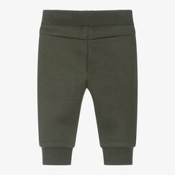 BOSS-Boys Green Cotton Joggers | Childrensalon Outlet