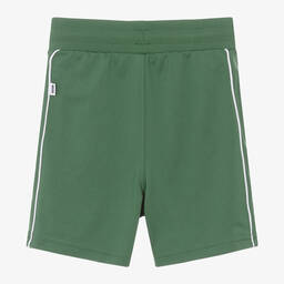 BOSS-Boys Green Jersey Shorts | Childrensalon Outlet