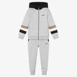 Children's hugo boss tracksuit discount