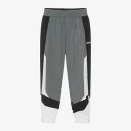 BOSS-Boys Grey Colourblock Joggers | Childrensalon Outlet
