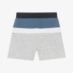 BOSS-Boys Grey Cotton Shorts | Childrensalon Outlet