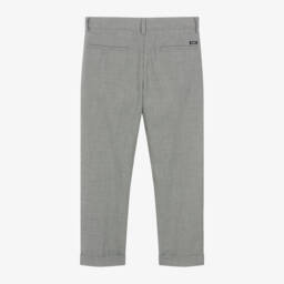 BOSS-Boys Grey Tailored Trousers | Childrensalon Outlet