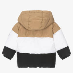 BOSS-Бежево-черная куртка с капюшоном | Childrensalon Outlet