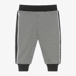 BOSS-Черные джоггеры в гусиную лапку для малышей | Childrensalon Outlet