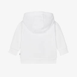 BOSS-Белая худи из хлопка Double B для мальчиков | Childrensalon Outlet