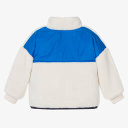 BOSS-Кремовый флисовый свитшот из овчины | Childrensalon Outlet