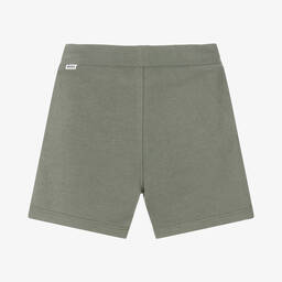 BOSS-Хлопковые шорты цвета хаки | Childrensalon Outlet