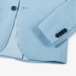 BOSS-Boys Light Blue Tailored Blazer | Childrensalon Outlet