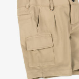 BOSS-Бежевые бермуды карго для мальчиков из Милано | Childrensalon Outlet