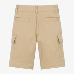 BOSS-Бежевые бермуды карго для мальчиков из Милано | Childrensalon Outlet