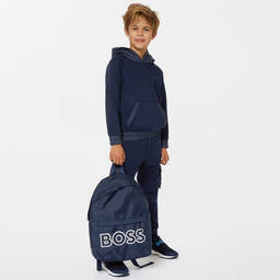 BOSS-Синий рюкзак для мальчиков (40см) | Childrensalon Outlet