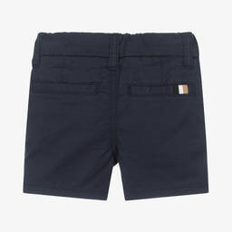 بوس-شورت تشينو أطفال ولادي قطن تويل لون كحلي | Childrensalon Outlet