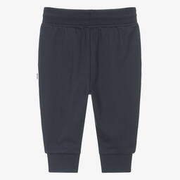 BOSS-Boys Navy Blue Jersey Joggers | Childrensalon Outlet