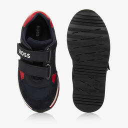 BOSS-Синие замшевые кроссовки | Childrensalon Outlet